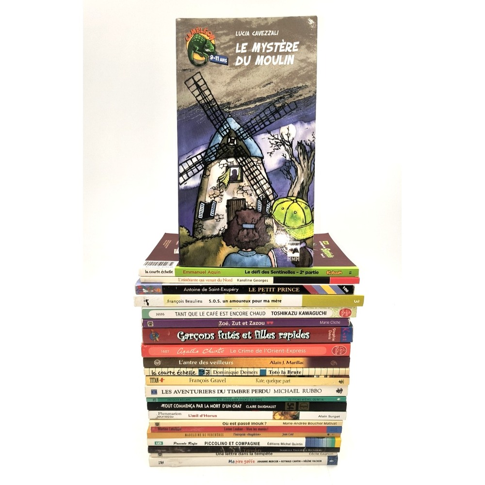 Lot 24 French Kids Teen Books Quebec Agatha Christie Petit Prince Jeunesse